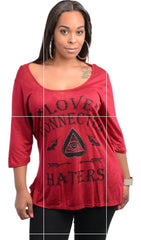 Red Love Connected /Hater Shirt