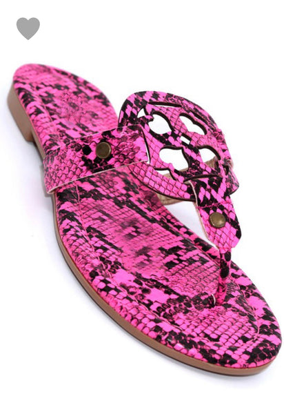 Sadie animal print sandal