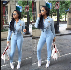 Sky blue    high waist jean